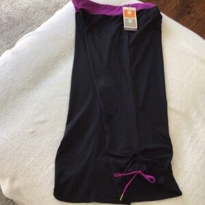 Champion - Women's Black and Purple Yoga Pants